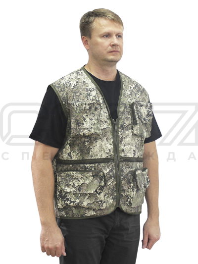 Жилет летний Бекас цв.blur 2 тк.смесовая-1
